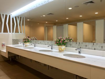 Luxurious bathroom fixtures